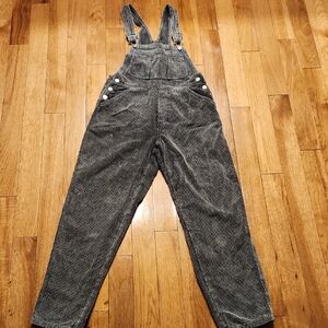 Gray Corduroy Overalls Size Small